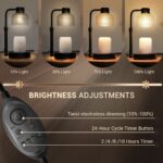 Candle Warmer Lamp - Black, Glass - Image 4